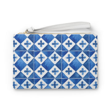 Capri Blue Tiles Clutch Bag - AMALFITANA STORE